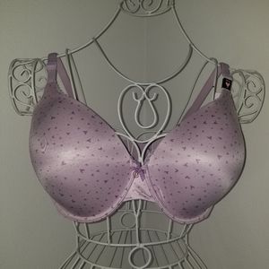 Victoria's Secret Body by Victoria Purple Heart Perfect Coverage Bra NWT 36DDD
